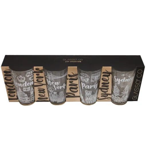 Set 4 Vasos City Collection Glasso - Imagen 2