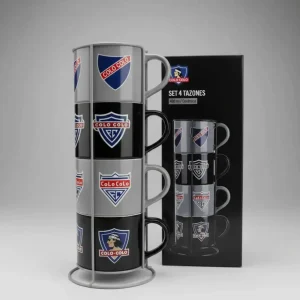 Set Colo Colo 4 Tazones De Colección 400ml