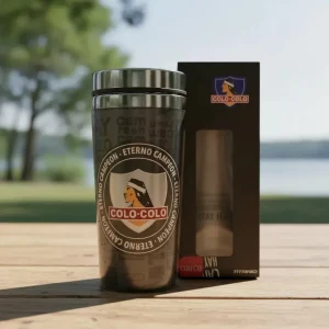Mug Térmico Colo Colo , Negro, 400 mL