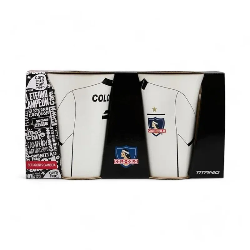Set 2 Tazónes Camiseta Colo-Colo